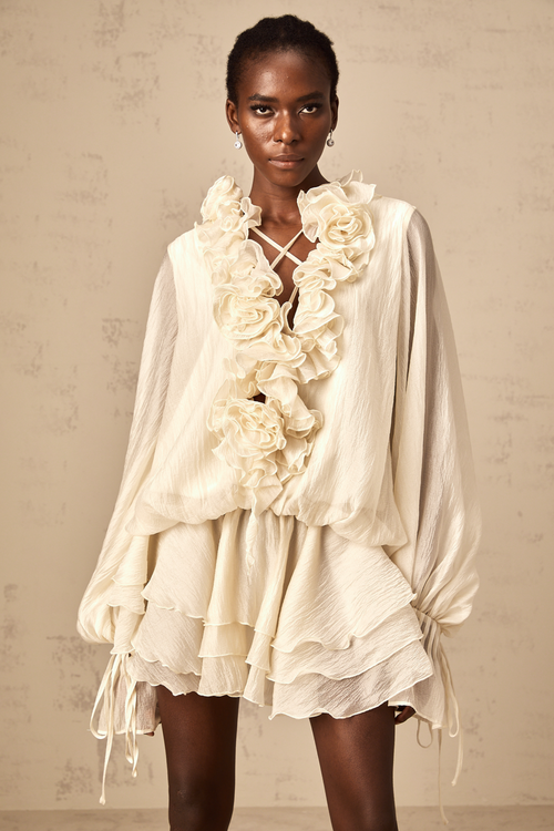 Blossom Chic Mini Elbise - Mivora Moda