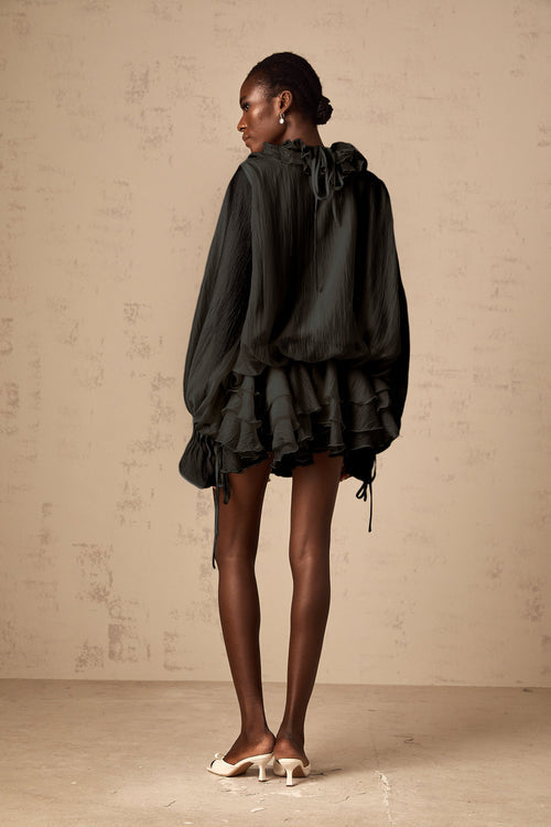 Blossom Chic Mini Elbise - Mivora Moda