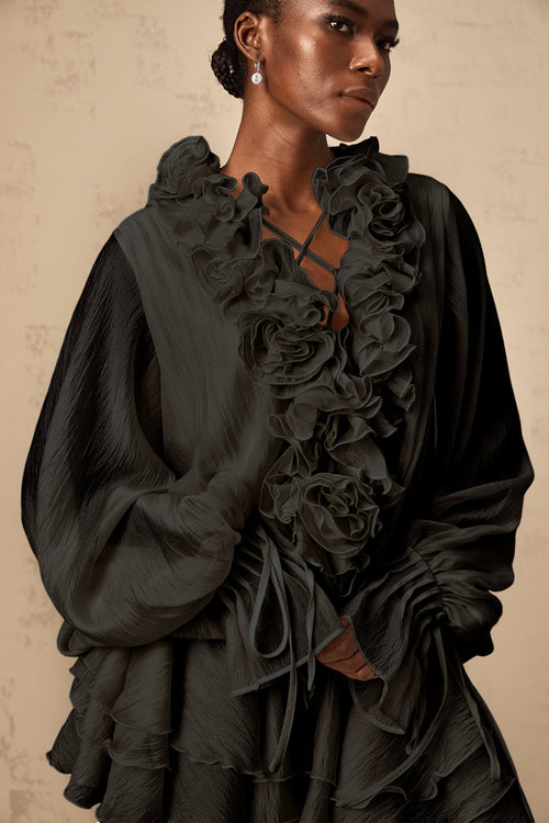 Blossom Chic Mini Elbise - Mivora Moda