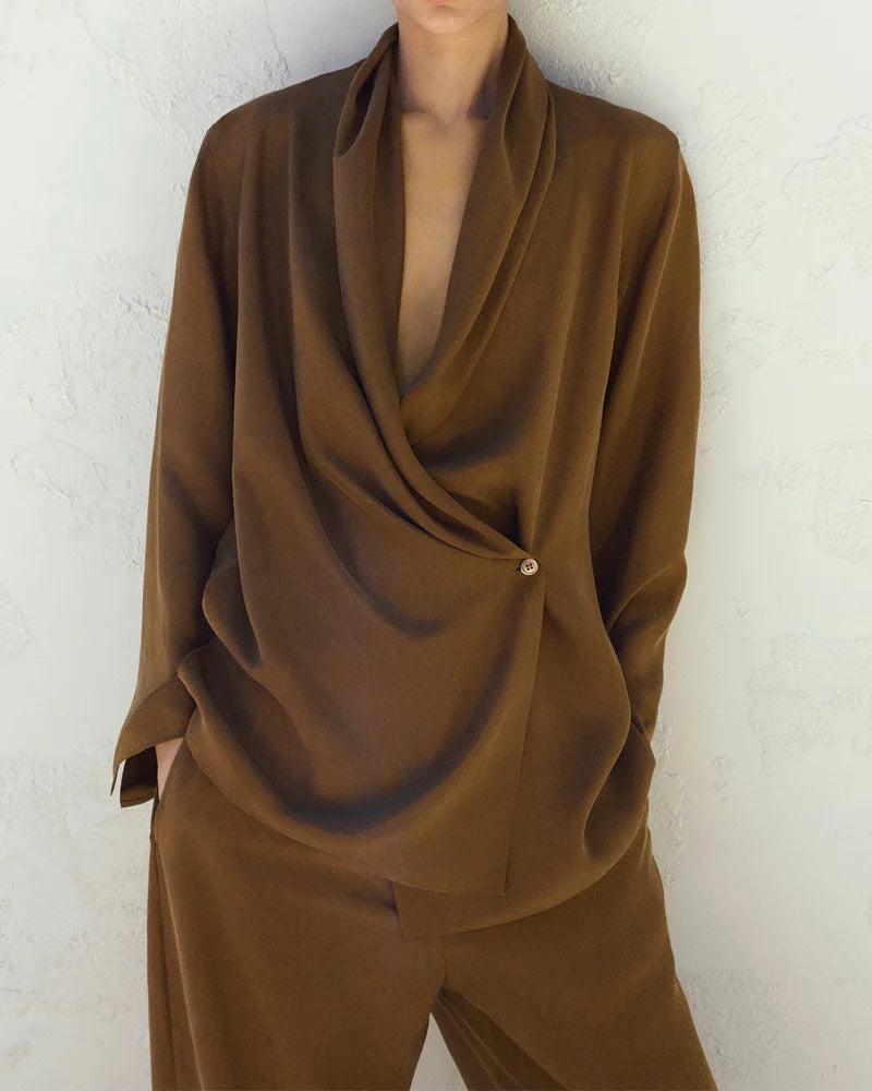 Uzun Kol Gömlek & Bol Paça Pantolon Takım