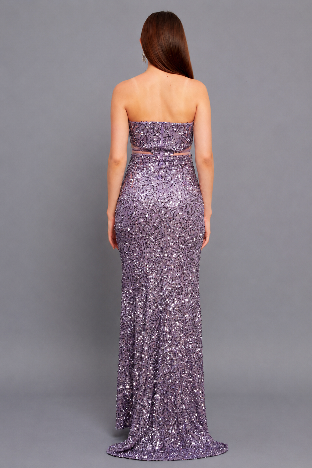 Luna Maxi Elbise - Mor - Mivora Moda
