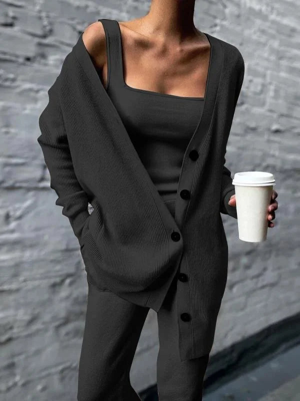 Casual Örme 3 Parçalı Takım