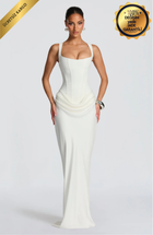 Aura Maxi Elbise - Beyaz