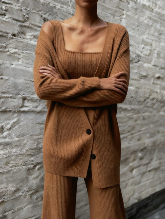 Casual Örme 3 Parçalı Takım