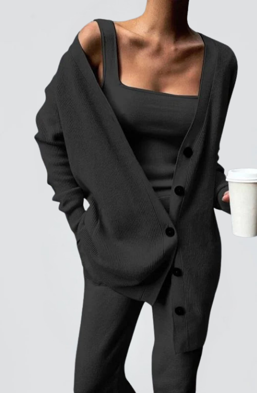 Casual Örme 3 Parçalı Takım