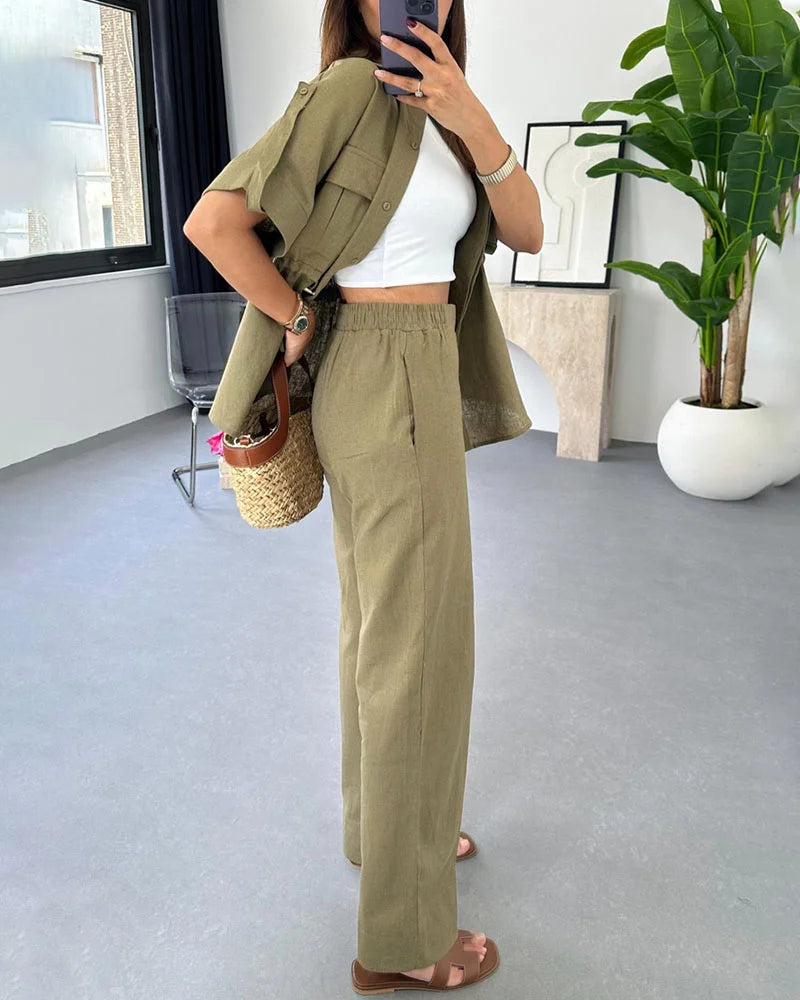 2 Parçalı Bağcıklı İnce Bel Alt Üst Takım