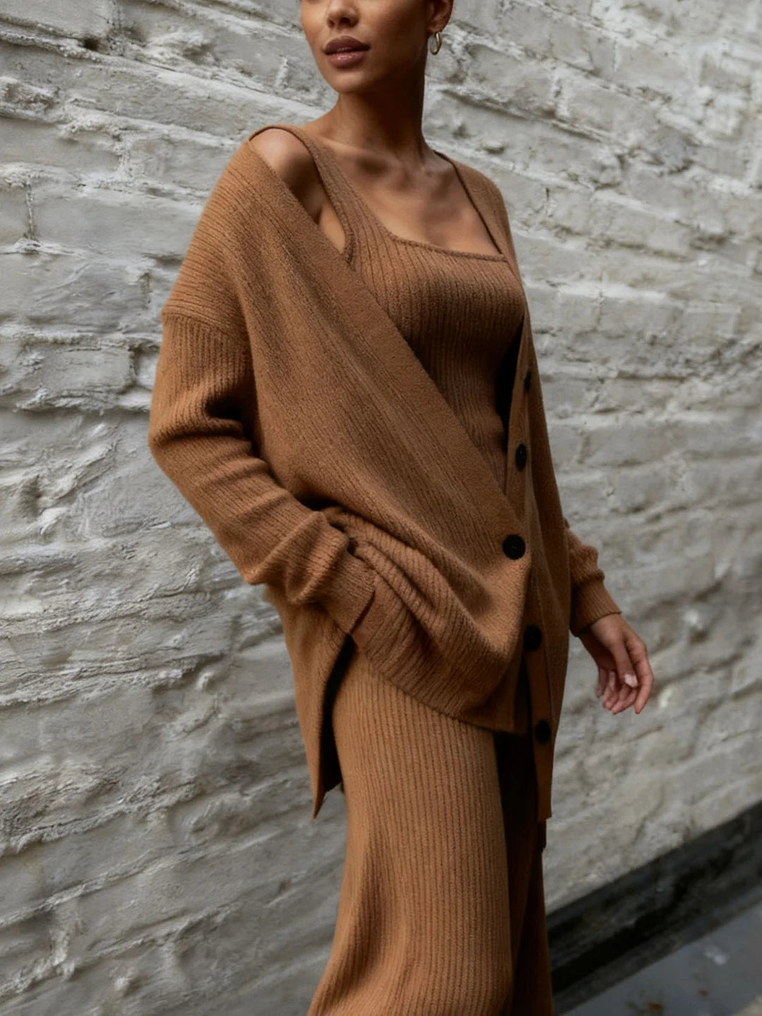 Casual Örme 3 Parçalı Takım