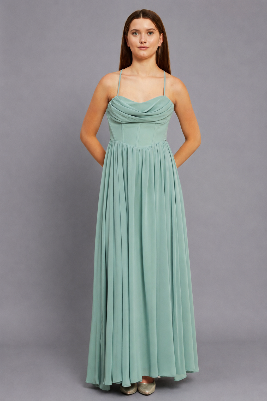 Estelle Maxi Elbise - Mint Yeşili