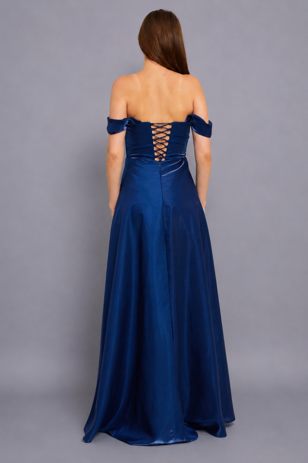 Victoria Maxi Elbise - Lacivert