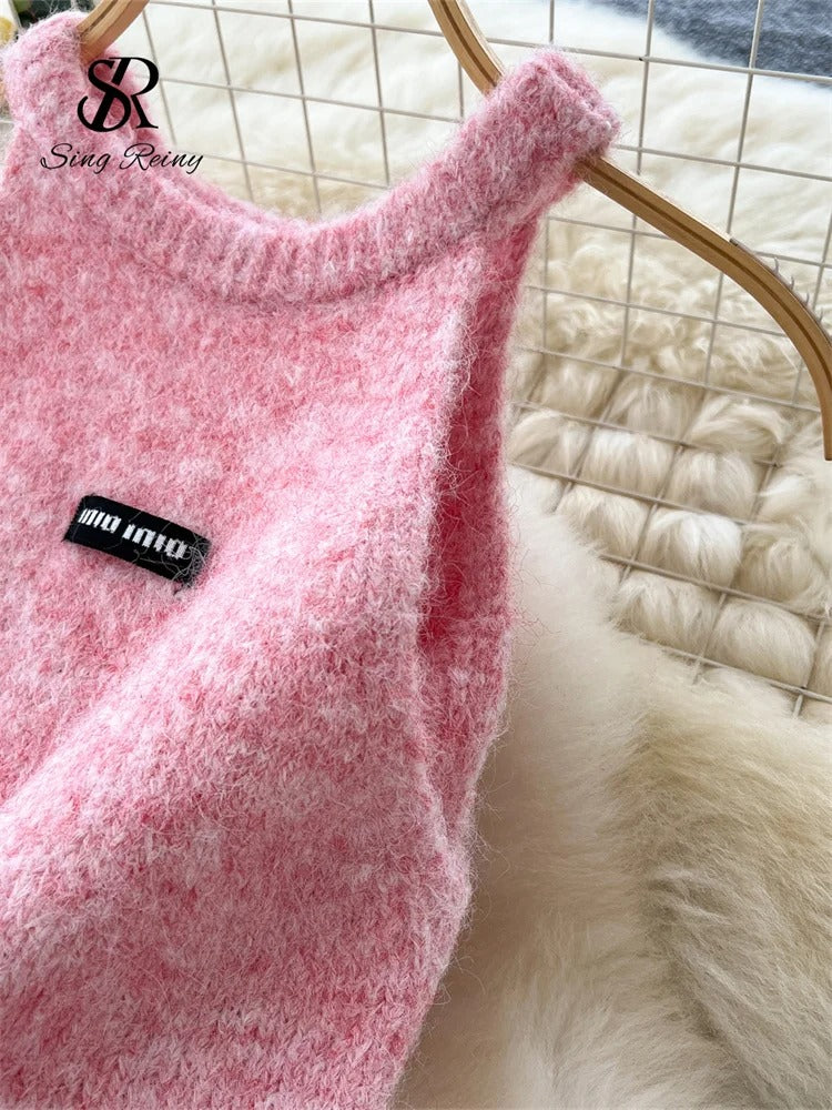 Kolsuz Örgü Atlet & Hırka Set