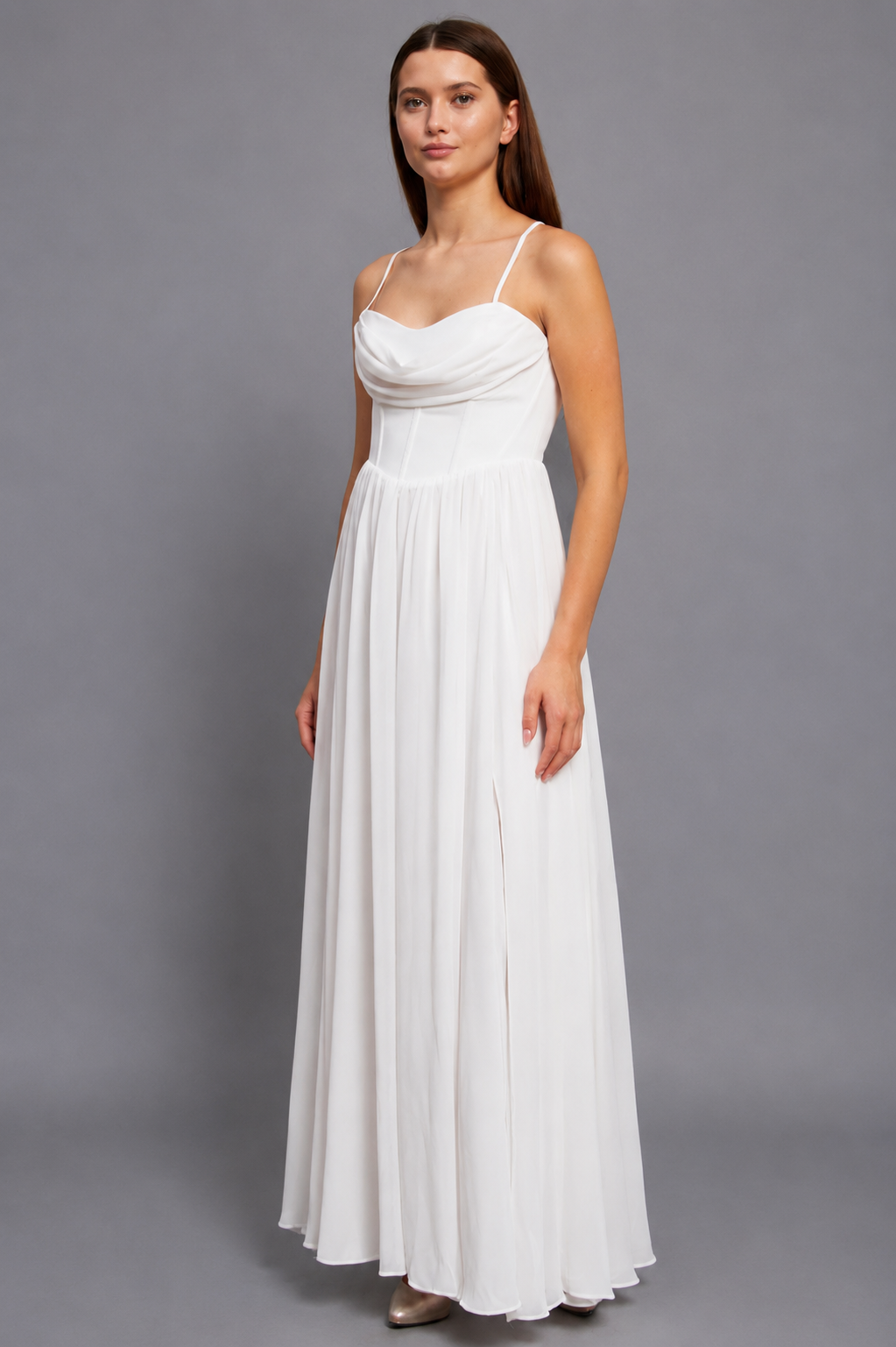 Estelle Maxi Elbise - Beyaz
