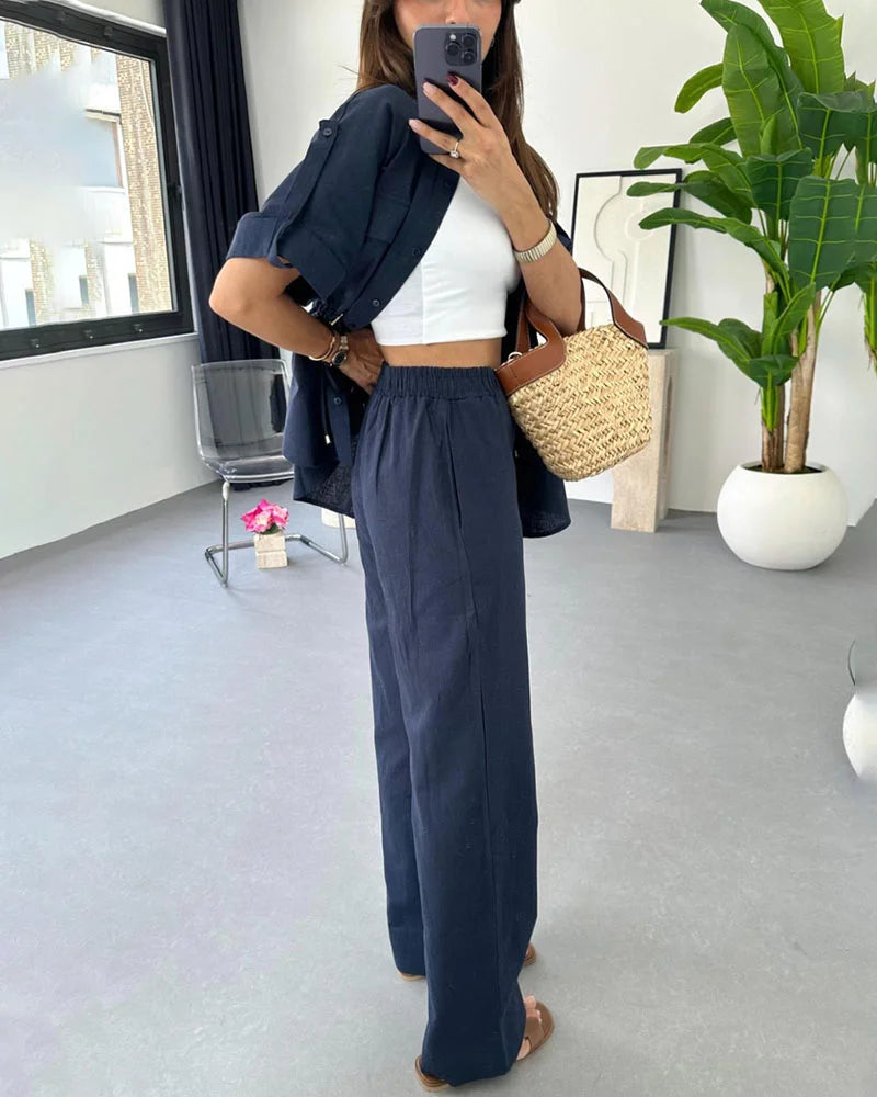 2 Parçalı Bağcıklı İnce Bel Alt Üst Takım