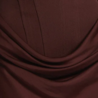 Aura Maxi Elbise - Kahverengi - Mivora Moda