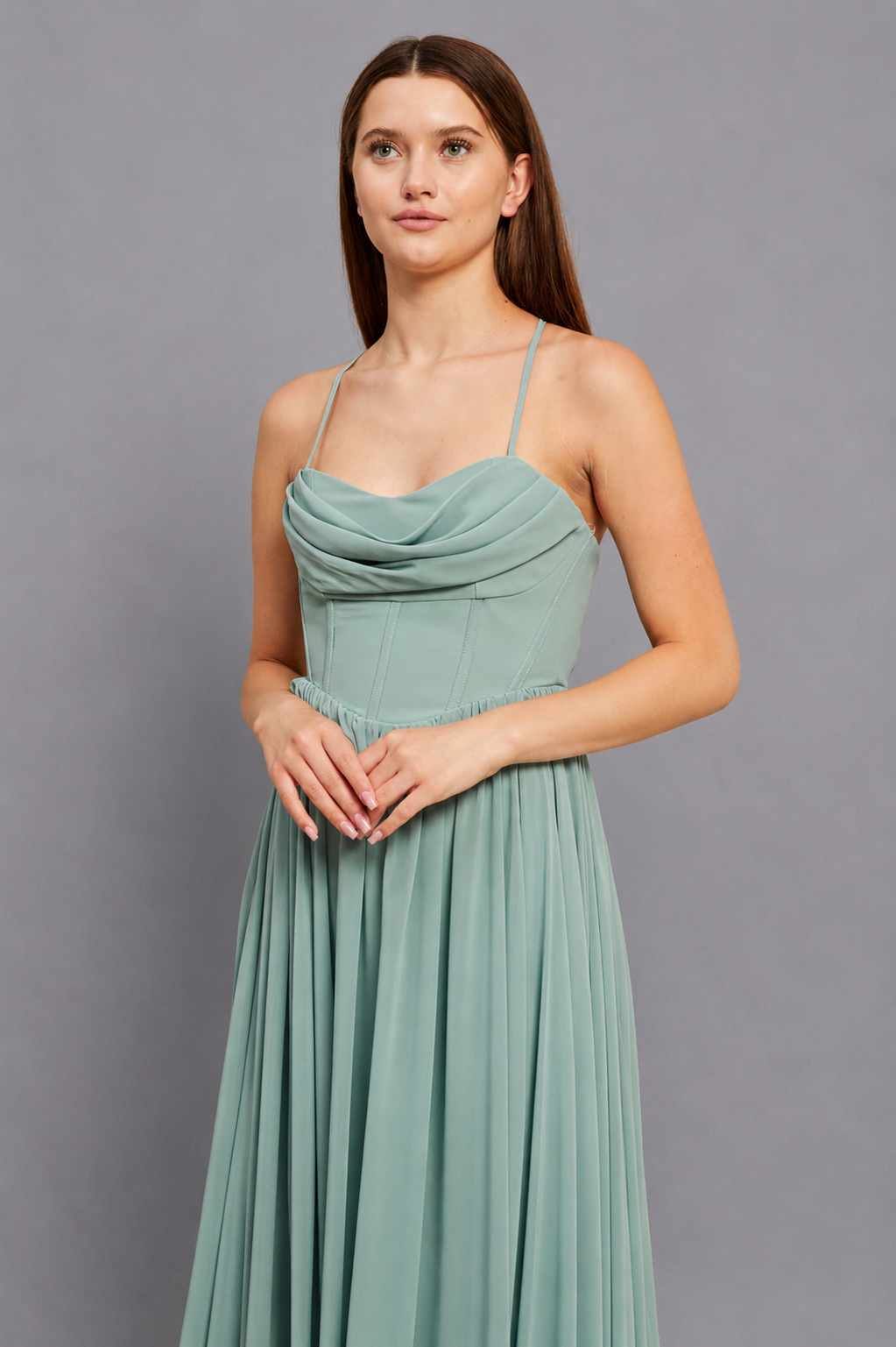 Estelle Maxi Elbise - Mint Yeşili