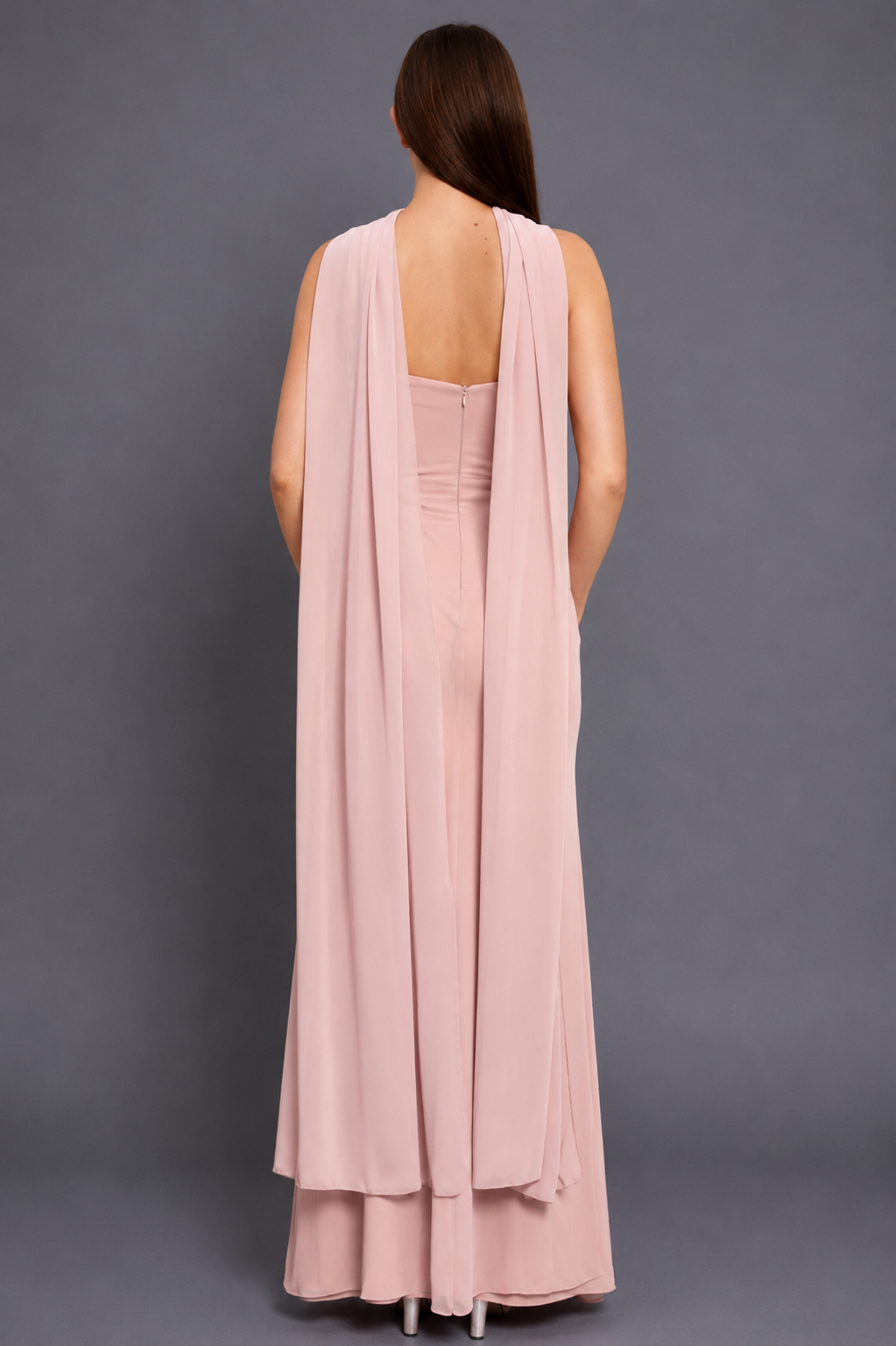 Bianca Maxi Elbise - Toz Pembe