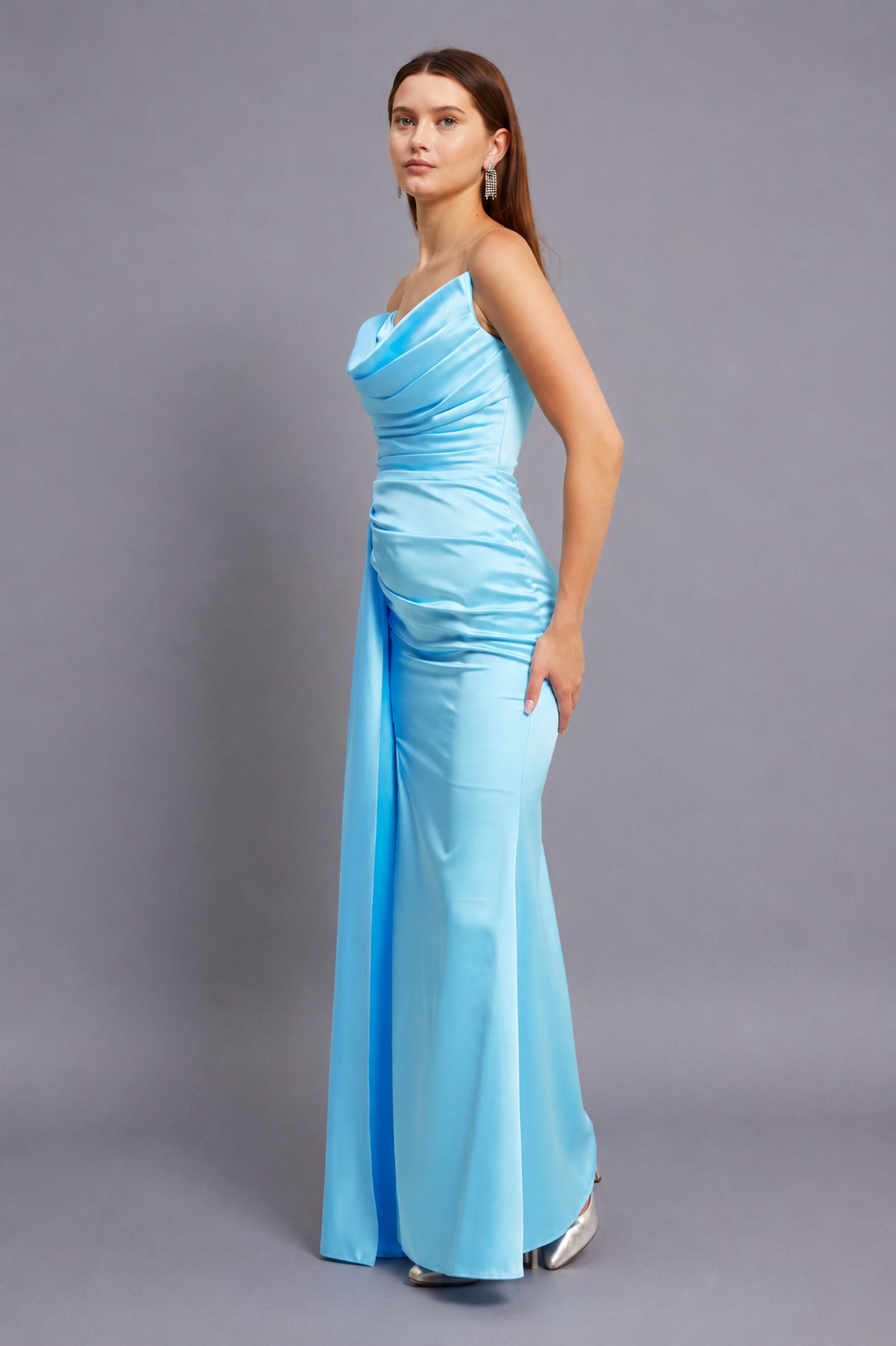 Scarlett Maxi Elbise - Mavi