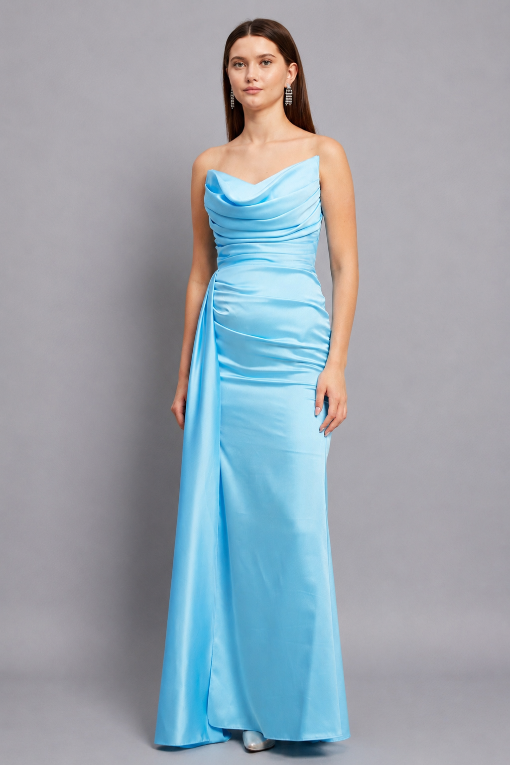Scarlett Maxi Elbise - Mavi