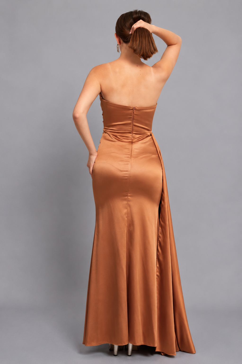 Scarlett Maxi Elbise - Bronz