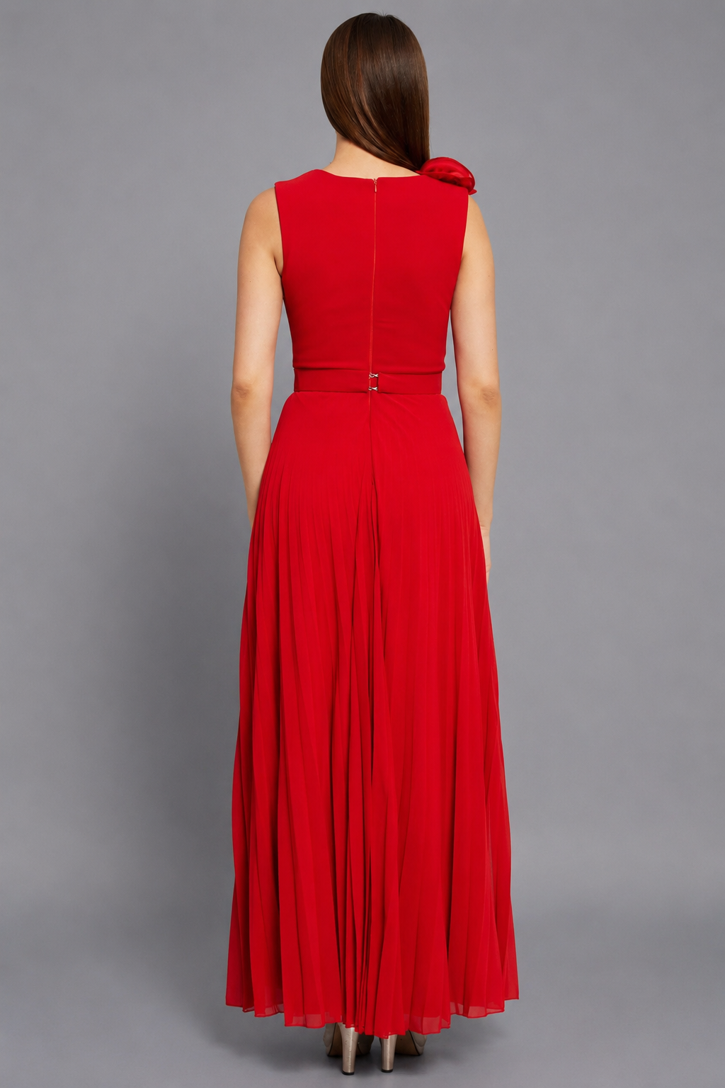 Rosalie Maxi Elbise - Kırmızı