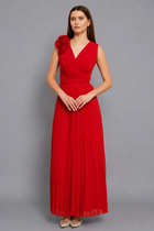 Rosalie Maxi Elbise - Kırmızı