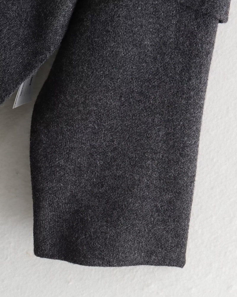 Şal Detay Kapüşonlu Ceket