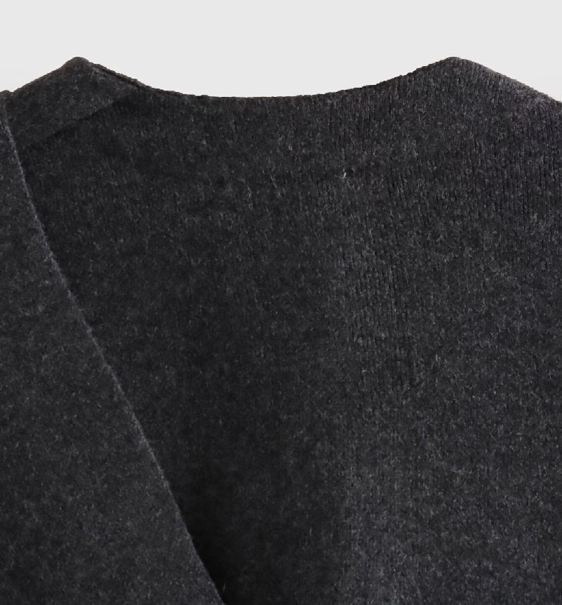 Şal Detay Kapüşonlu Ceket