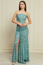 Luna Maxi Elbise - Mint Yeşili