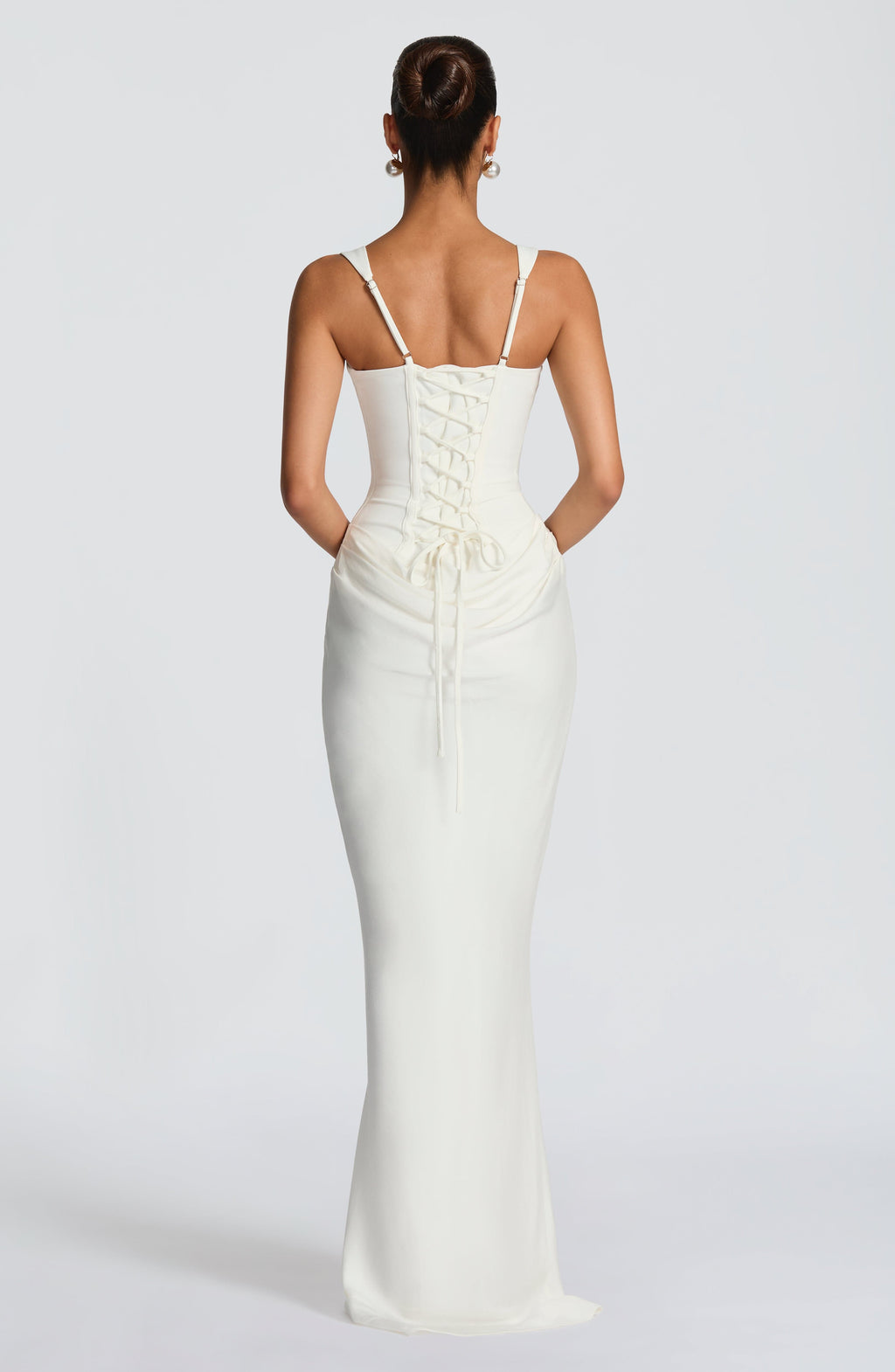 Aura Maxi Elbise - Beyaz - Mivora Moda